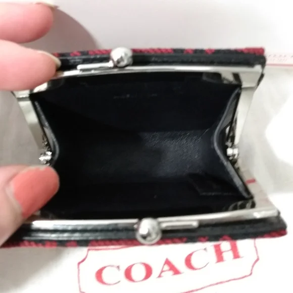 Vintage Coach Tartan Kisslock Coin Purse, NEW - Picture 9 of 16